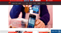Desktop Screenshot of loanoncard.com